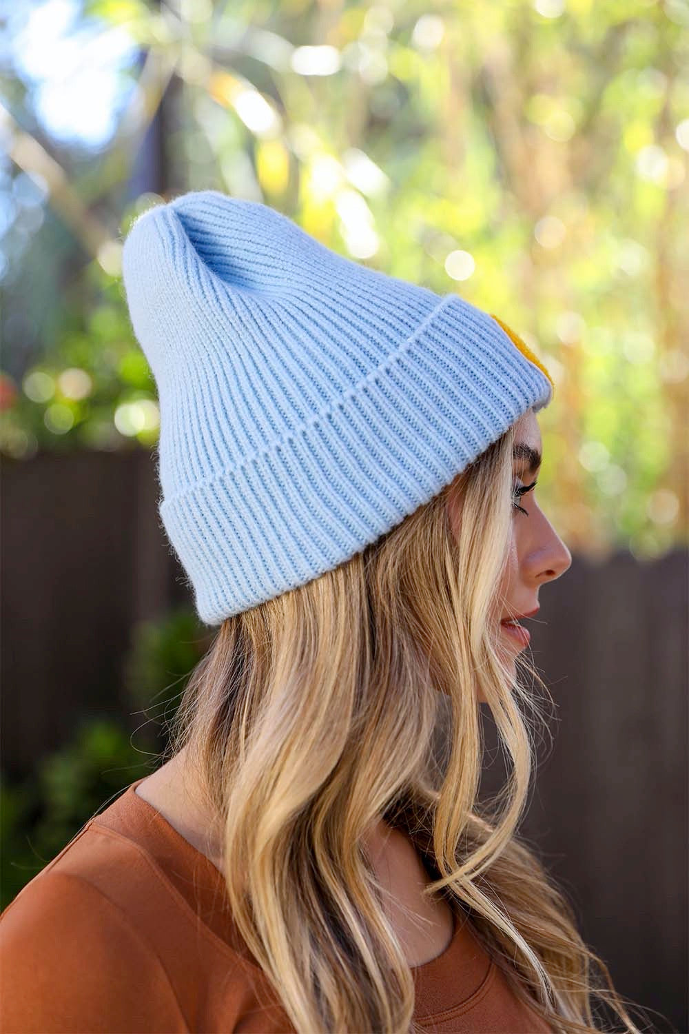 Smiley Face Ribbed Beanie π