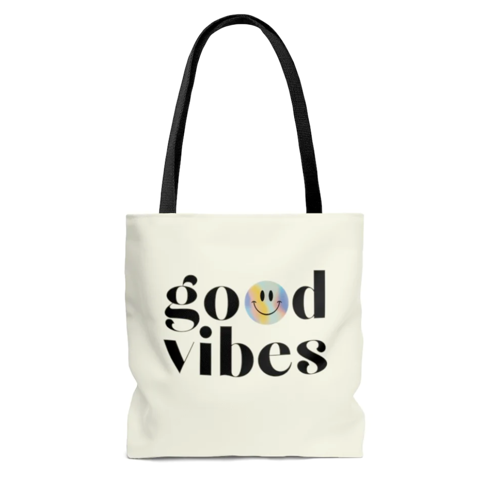 Good Vibes Beach Shopper Tote Bag - Medium