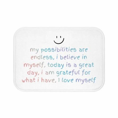 Positive Affirmation Bath Mat