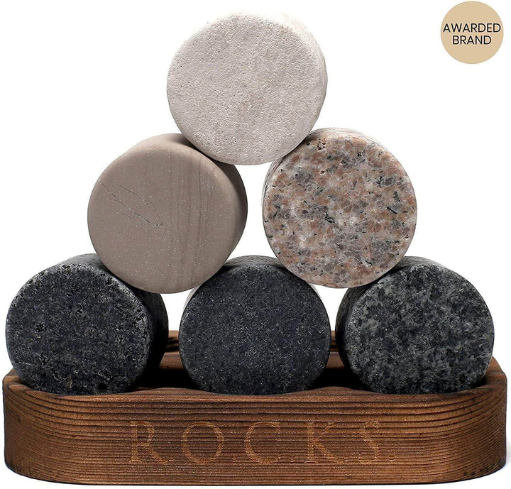 Whiskey Stones & Crystal Nosing Tasting Glass Gift Set