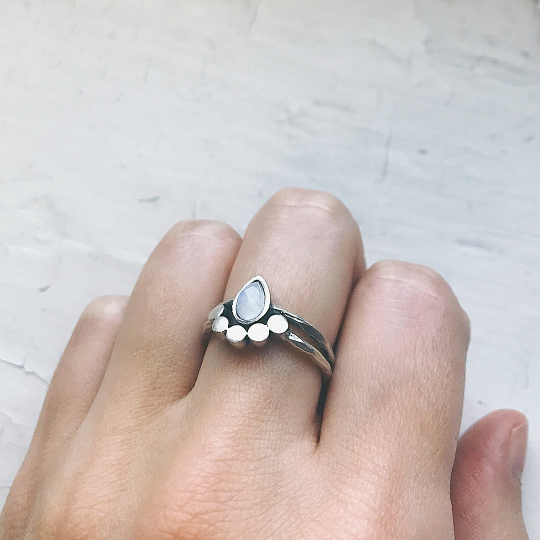 Moondrop Moonstone Ring