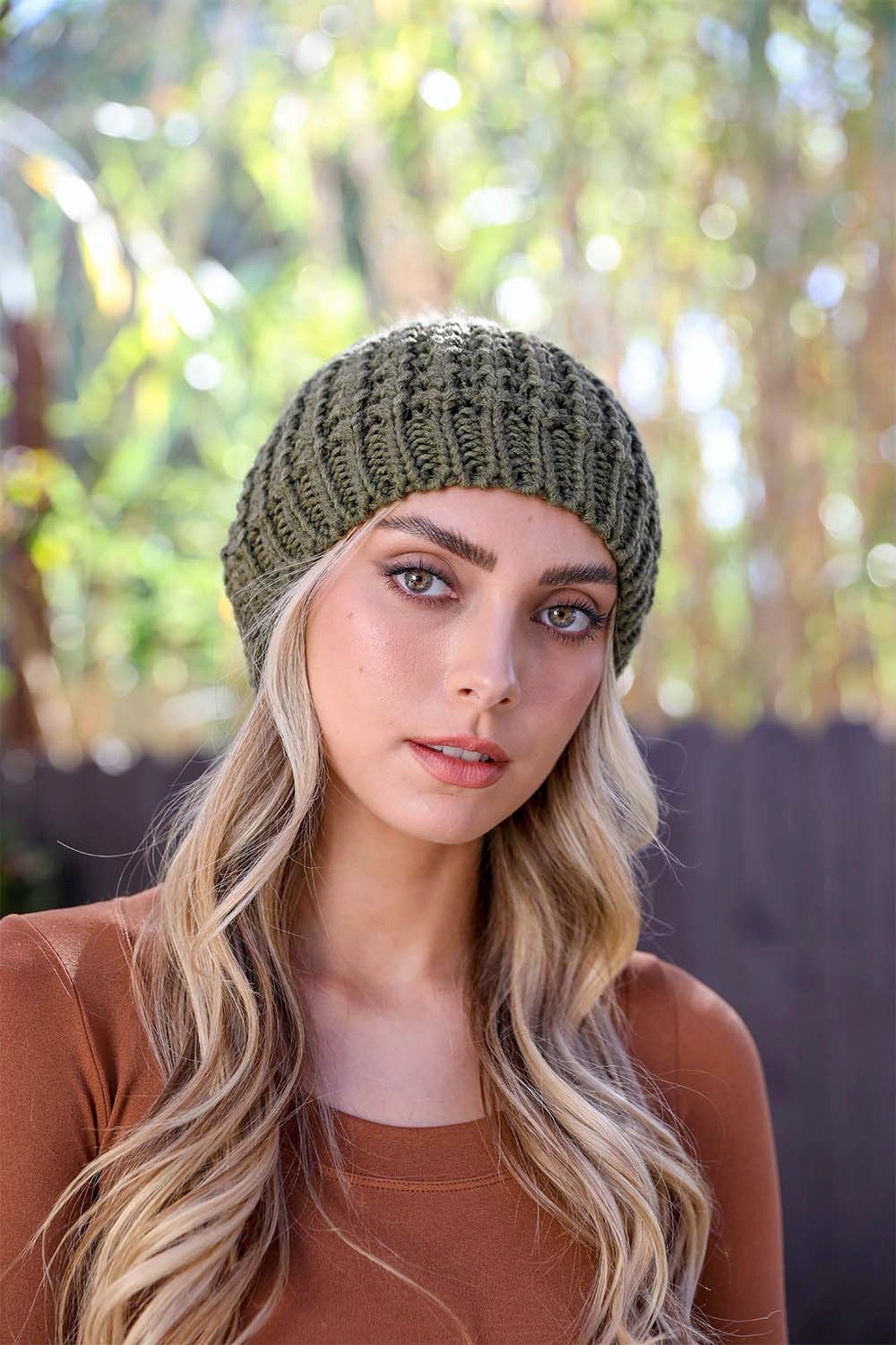 Cute Textured Pom Beanie