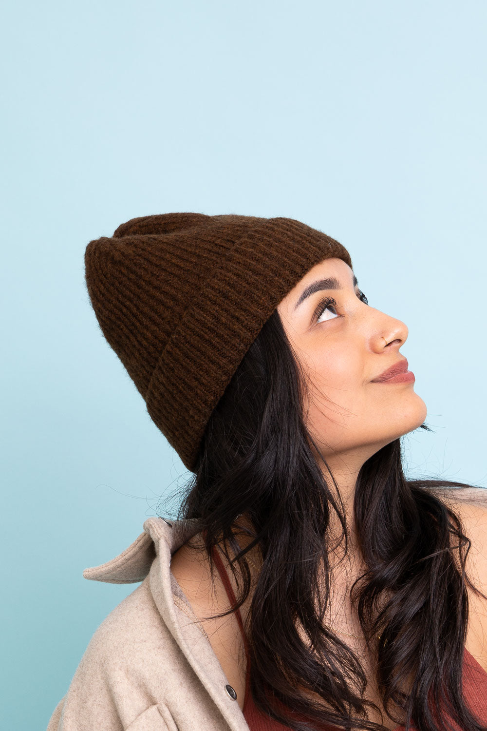 Rib Knit Cuffed Beanie