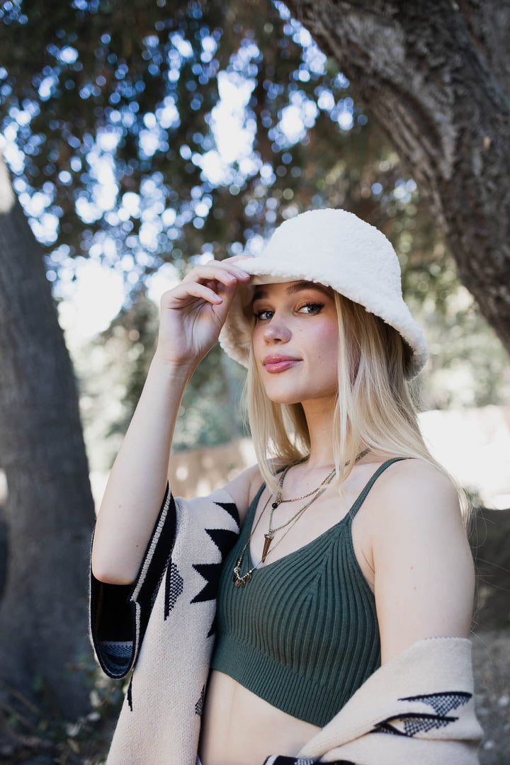 Teddy Suede Combo Reversible Bucket Hat