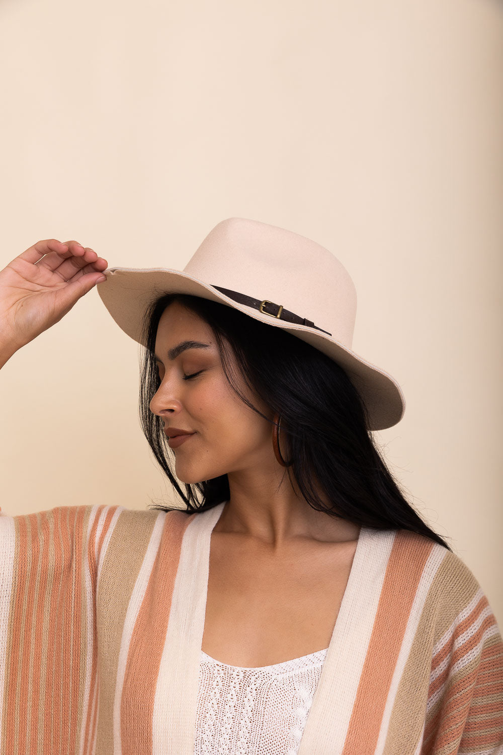 Pinched Front Western Style Hat