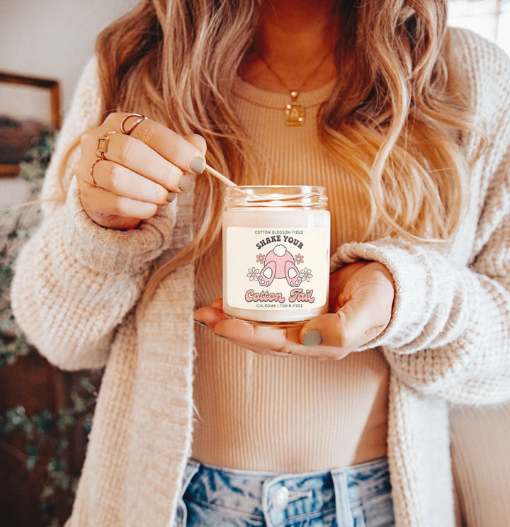 Cotton Blossom Retro Candle