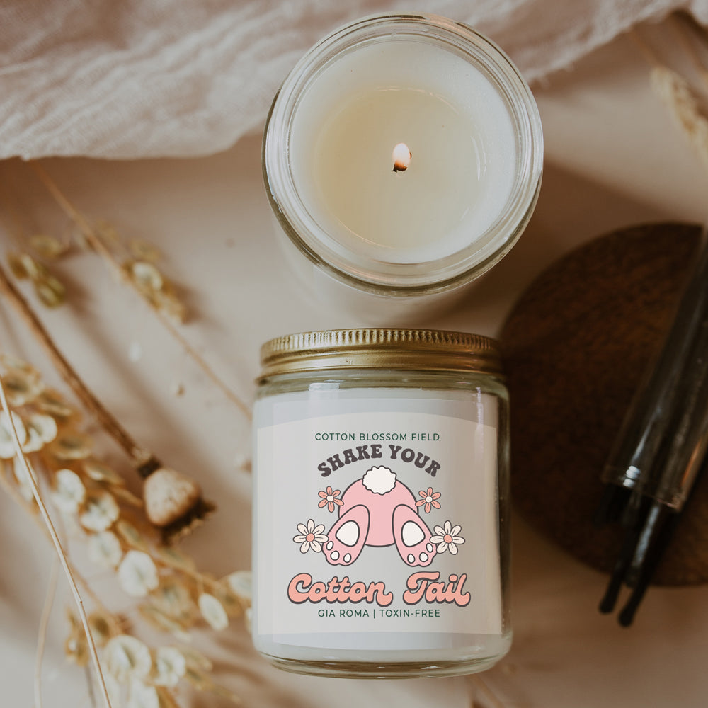 Cotton Blossom Retro Candle