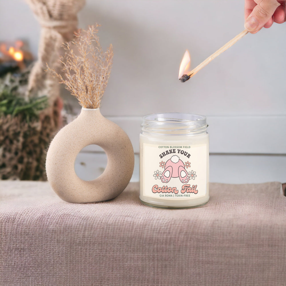 Cotton Blossom Retro Candle