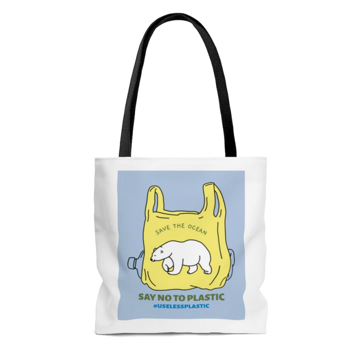 Save Earth Polar Bear Edition Shopper Tote Bag - Medium