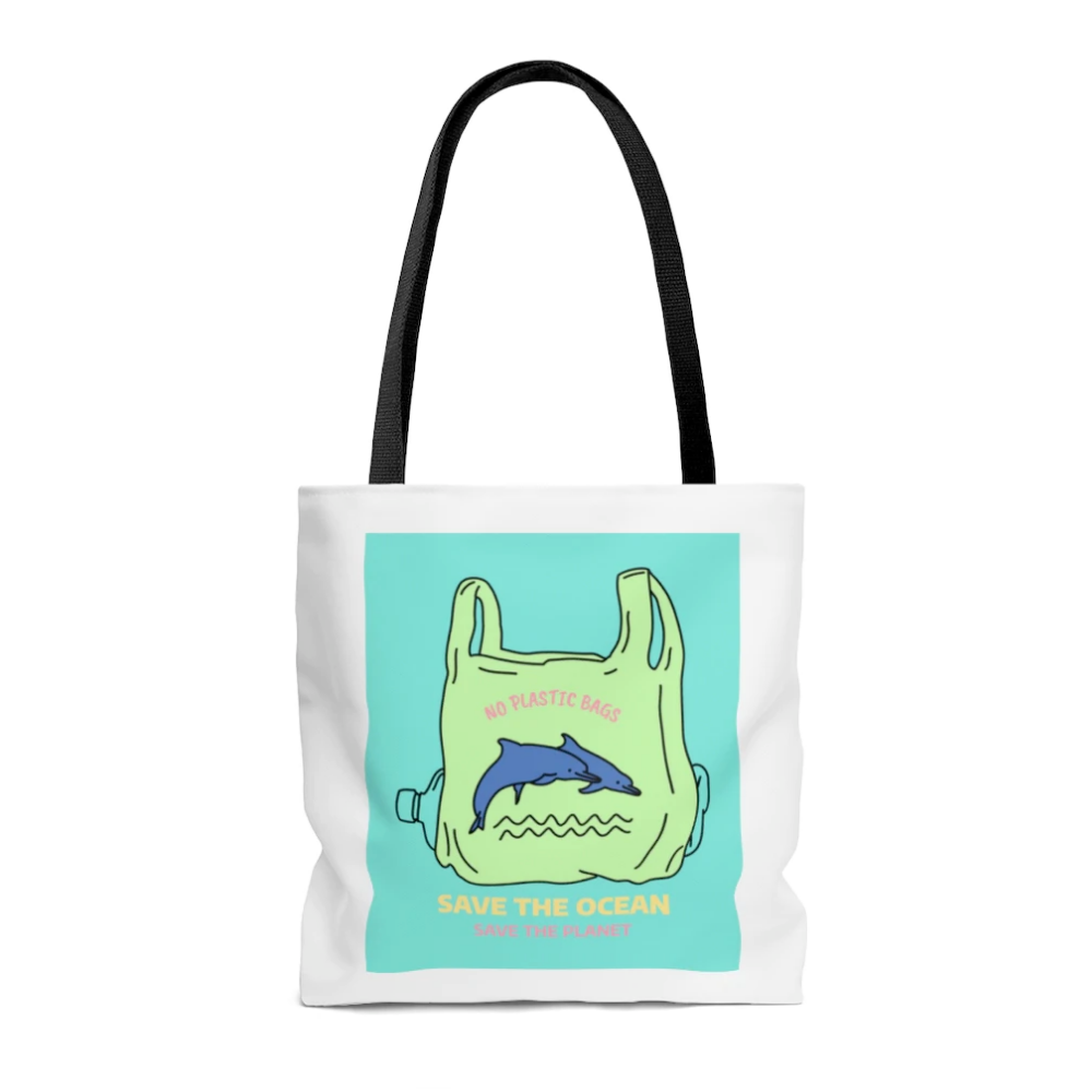 Save Earth Dolphins Edition Shopper Tote Bag - Medium