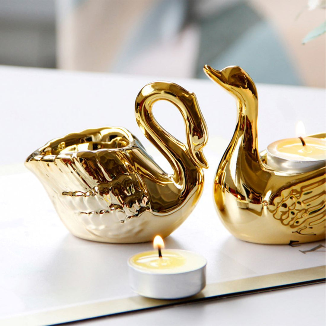 Bow Swan Candlestick