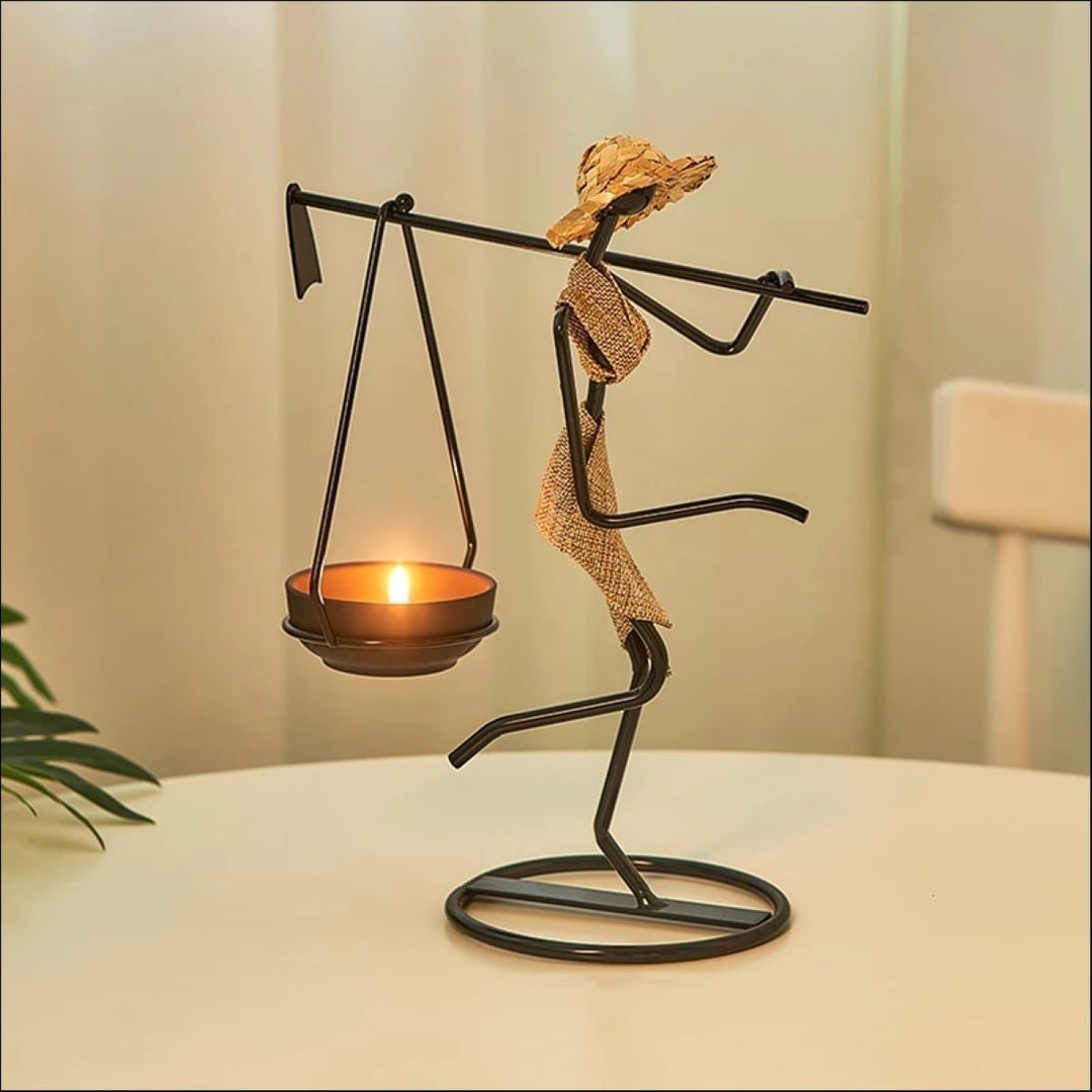 Standing Woman Stick Candle Holder