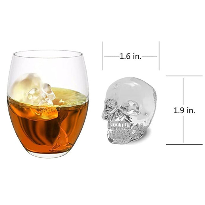 Skeleton Skull Shape Ice Cube Mold