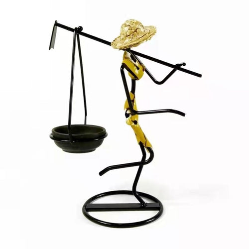 Standing Woman Stick Candle Holder