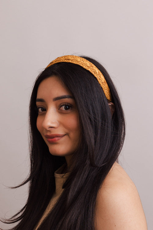 Vegan Leather Patterned Headband