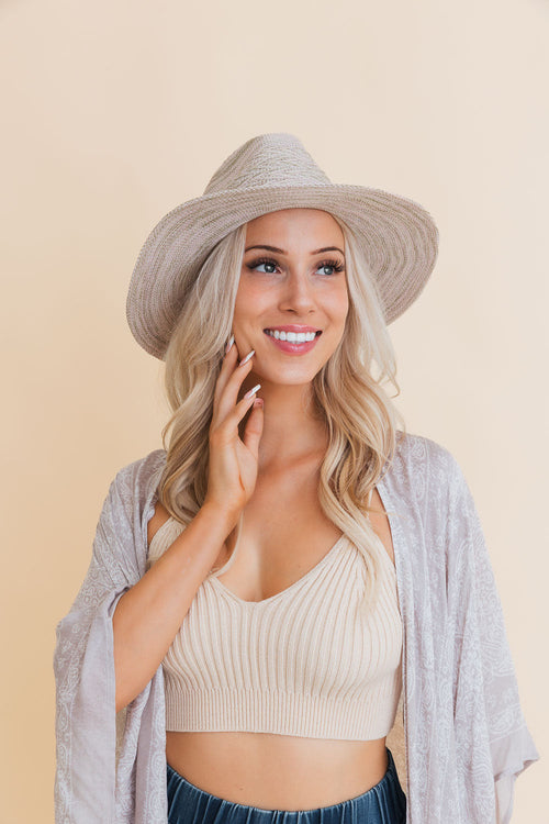 Western Whisper Straw Brim Hat